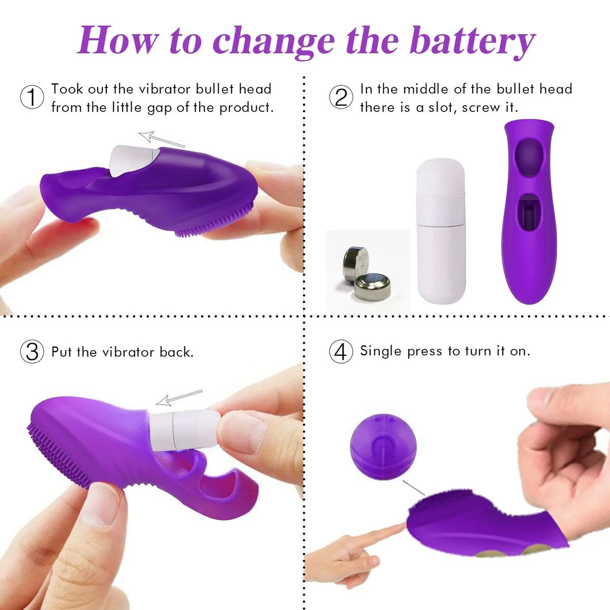 Finger Vibrators for Women G-spot Clit Stimulator
