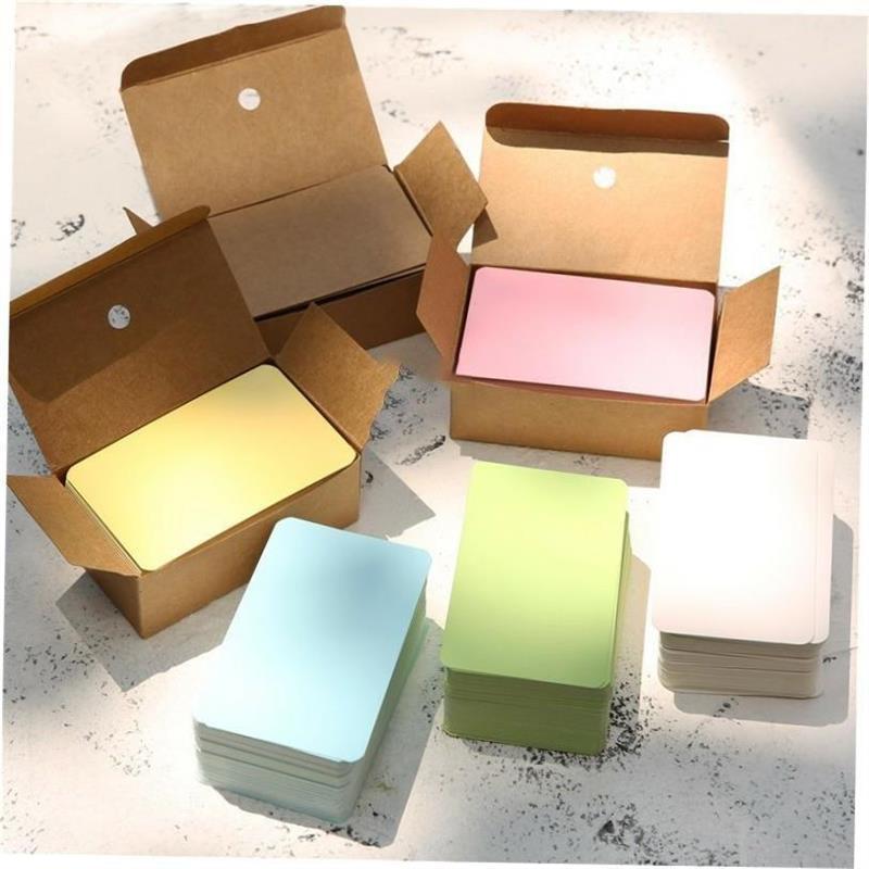 100pcs Blank Kraft paper Business Cards Word Card Message 1