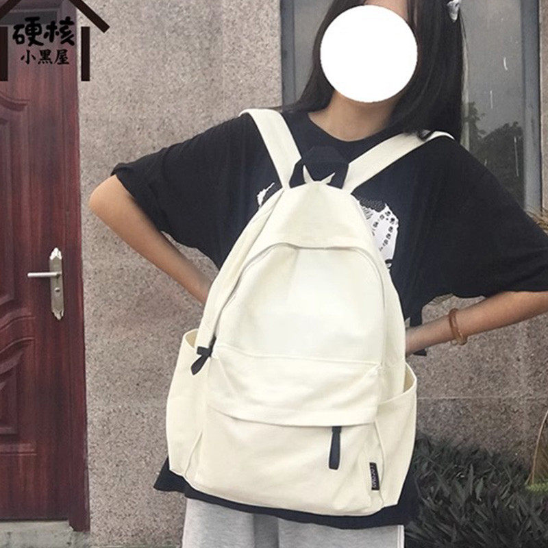 无印系列大容量书包女韩原宿ulzzang大学生背包高中ins风双肩包