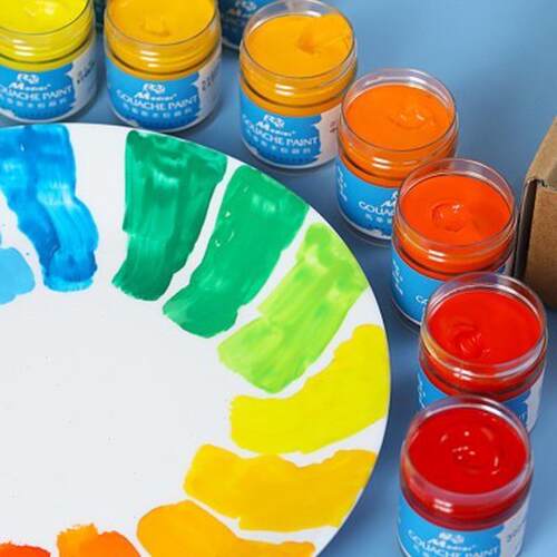 马蒂斯脱胶颜料24色美术生广告艺考设计专用48色快干水粉颜料套装