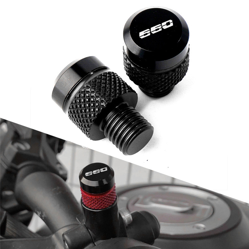 适用凯旋三叉戟660 Trident660 改装铝合金后视镜螺丝镜孔塞装饰