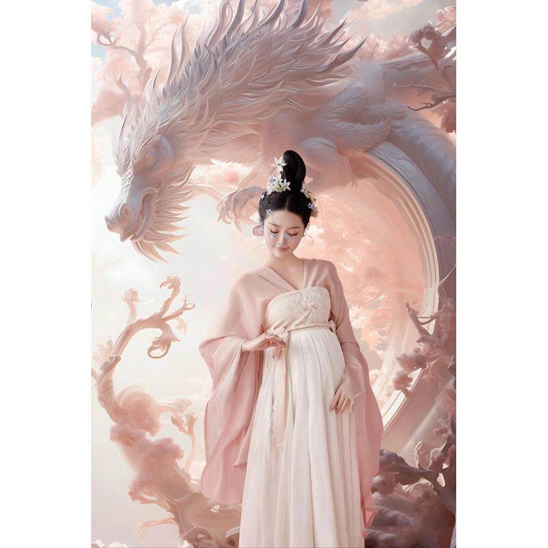 孕妇拍照服装新款影楼孕妈咪古装新中式温柔孕妇照在拍仙气
