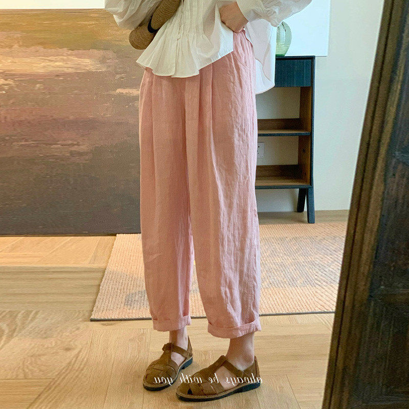 孕妇奶奶九分春秋季新款外穿托腹宽松休闲粉色萝卜裤,孕妇装/孕产妇用品/营养,孕妇休闲裤,淘宝优惠券,粉丝福利购,淘宝优惠卷