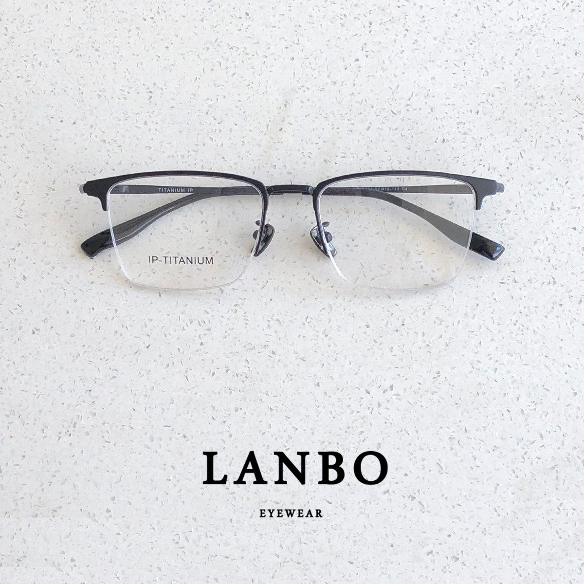 超轻纯钛10g方框近视眼镜框架男潮小脸斯文黑色商务半框女标准脸