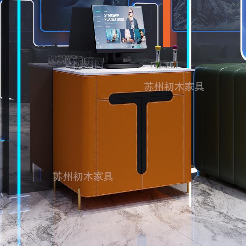 不锈钢轻奢皮革ktv点歌柜影院会所家用移动音响功放设备柜直销