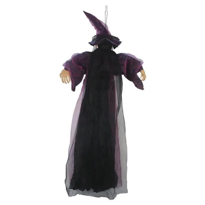 Halloween Glowing Screaming Hanging Witch with Scary Sound