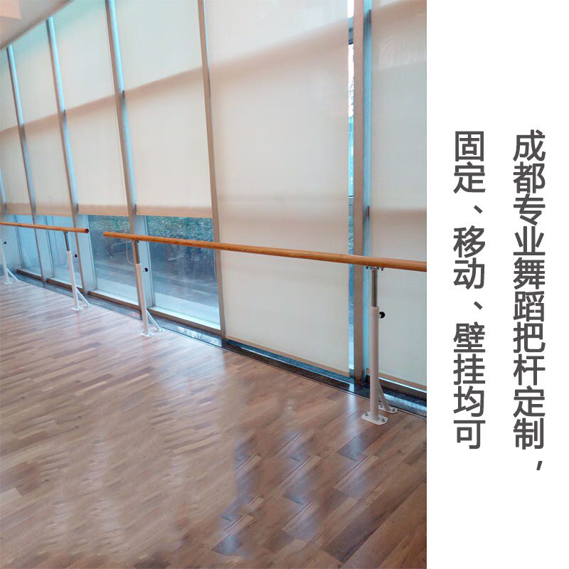 成都舞蹈房固定升降式儿童舞蹈把杆用移动式压腿杆成人专业扶手