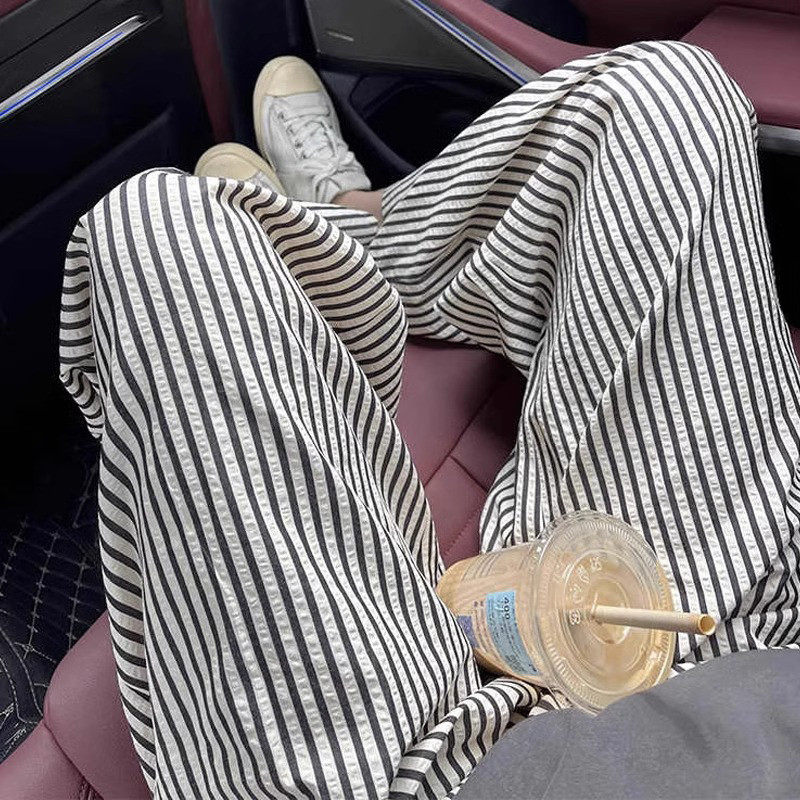 孕妇裤秋季外穿2023新款宽松慵懒休闲细条纹显瘦阔腿裤直筒拖地裤,孕妇装/孕产妇用品/营养,孕妇休闲裤,淘宝优惠券,粉丝福利购,淘宝优惠卷