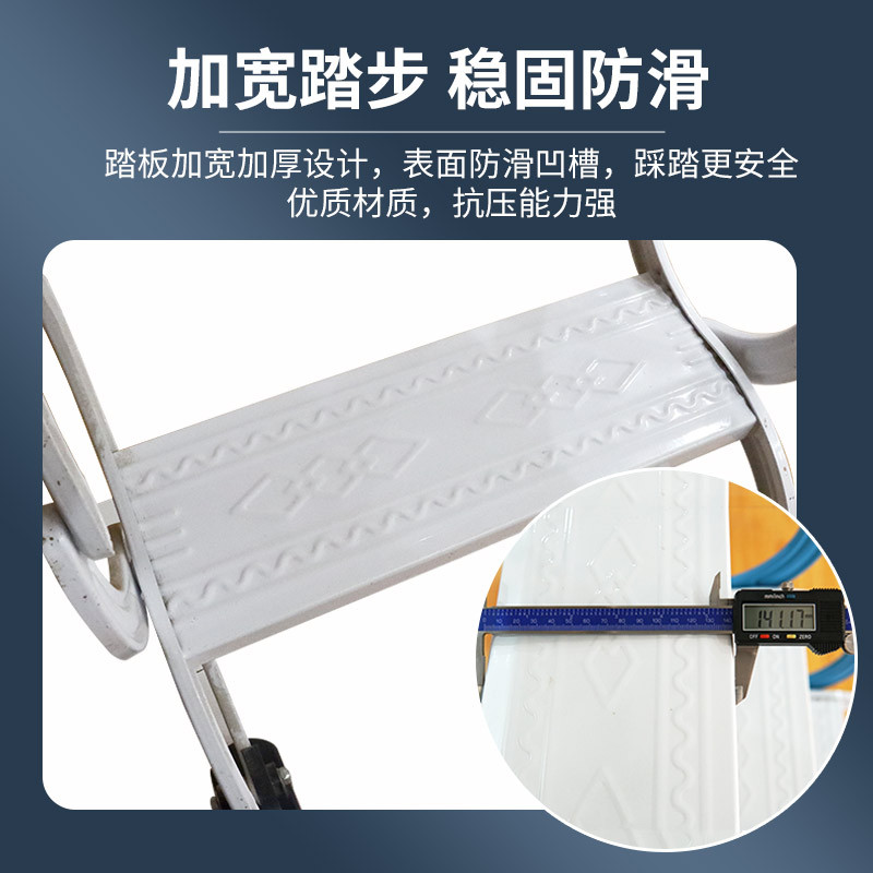 新型加厚动伸缩楼梯阁楼家用手电壁挂式室内外折叠升降贴墙伸拉梯