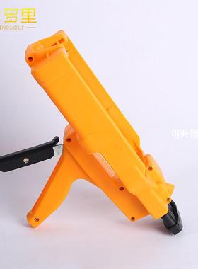 双管美缝胶枪黄色液压胶枪美缝剂双管真瓷胶省力胶枪