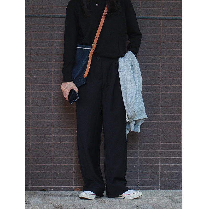 周不可爱 坠感阔腿裤女春秋季显瘦直筒长裤垂坠感学生裤,女装/女士精品,西装裤/正装裤,淘宝优惠券,粉丝福利购,淘宝优惠卷