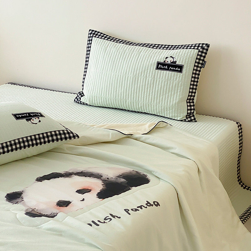 可爱全棉双层纱夏凉被单人夏季薄款被子儿童纯棉床盖空调被可机洗,床上用品,化纤被,淘宝优惠券,粉丝福利购,淘宝优惠卷