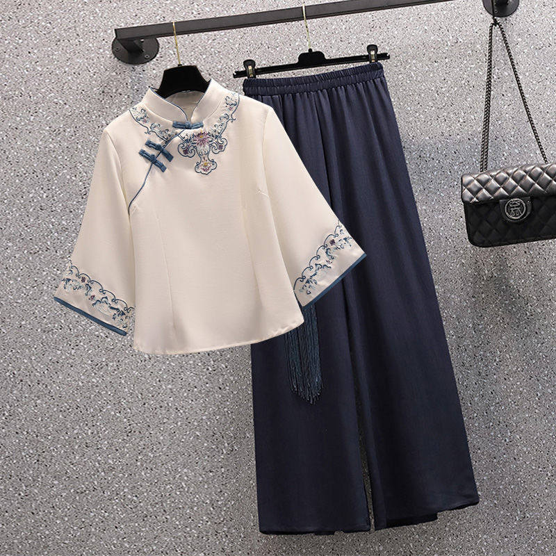 中国风新中式茶服改良套装茶艺师采耳师服装,女装/女士精品,汉服套装,淘宝优惠券,粉丝福利购,淘宝优惠卷