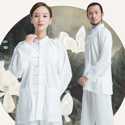 武农夏季新款太极服女 晨练功服武术道袍表演比赛套装