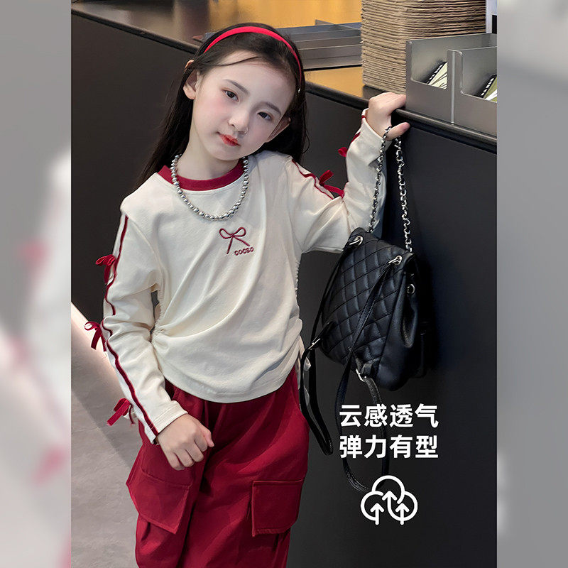 套装2025春季新款儿童洋气工装裤两件套韩版春装