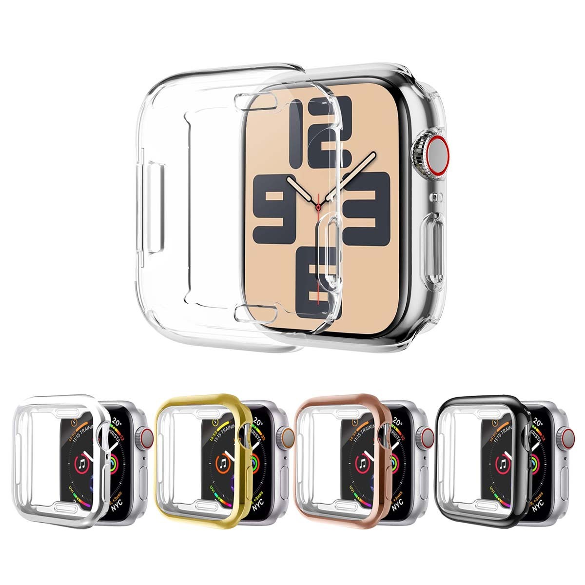 适用苹果apple watch手表保护壳套 tpu表壳软壳