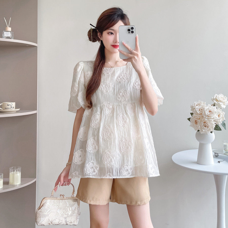 孕妇装夏装提花夏季托腹夏天孕妇套装时尚两件套潮妈,孕妇装/孕产妇用品/营养,套装,淘宝优惠券,粉丝福利购,淘宝优惠卷