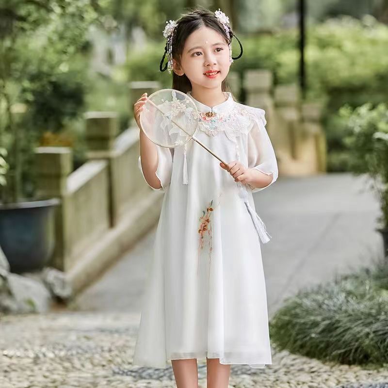 春夏款儿童民国风女宝宝中式女孩春季
