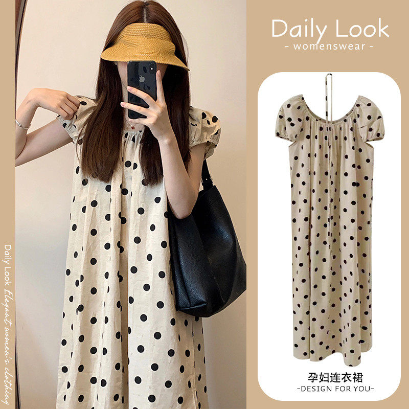 孕妇装夏款波点时尚套装2024新款洋气时髦宽松大码夏季,孕妇装/孕产妇用品/营养,连衣裙,淘宝优惠券,粉丝福利购,淘宝优惠卷