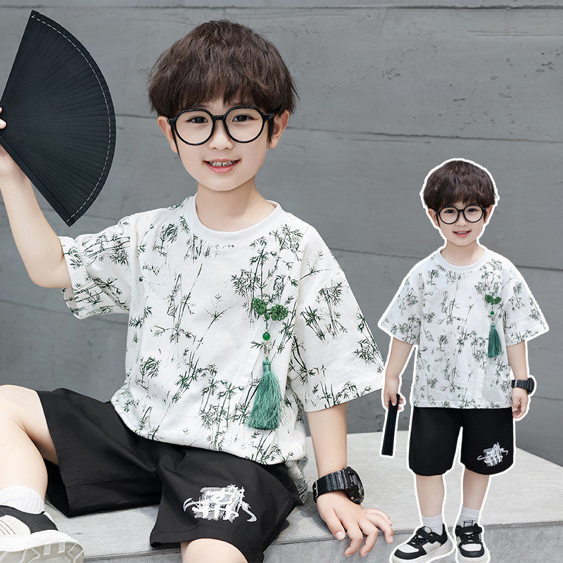 宝宝夏季套装男童古装新中式夏装儿童中国风网红小孩,童装/婴儿装/亲子装,唐装,淘宝优惠券,粉丝福利购,淘宝优惠卷