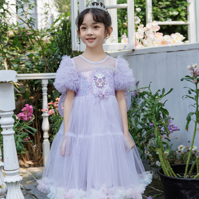 夏款2024新款网红库洛米儿童节宝宝蓬蓬裙纱裙