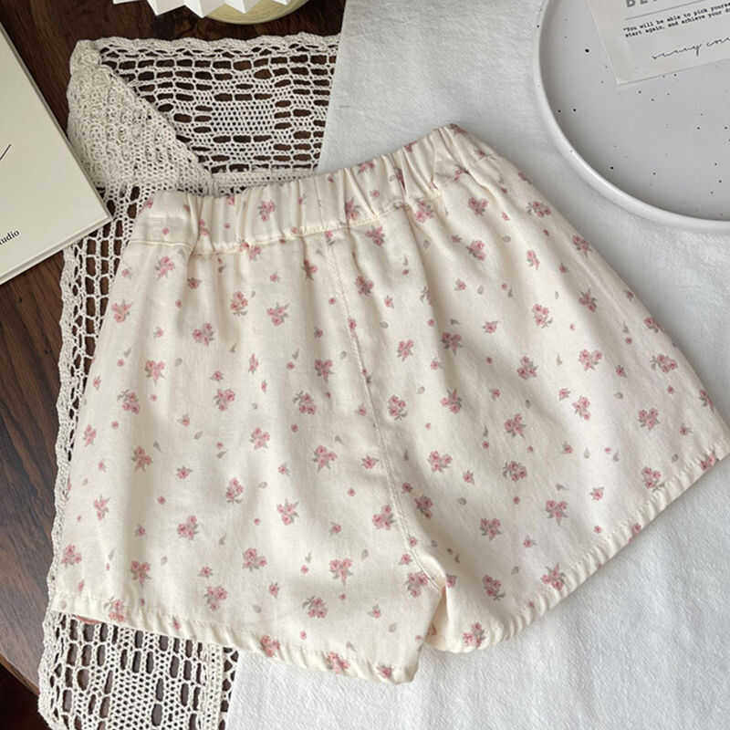 夏装儿童米色碎花花边小女宝宝松紧外穿夏季热裤薄款,童装/婴儿装/亲子装,裤子,淘宝优惠券,粉丝福利购,淘宝优惠卷
