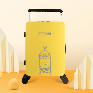 小黄人行李箱拉杆箱女20寸登机箱轻便旅行箱静音结实密码箱子男女