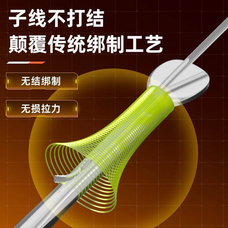 结无缠绕新关东专用防鱼钩绑好子线双钩手工鲢鳙大物成品有刺