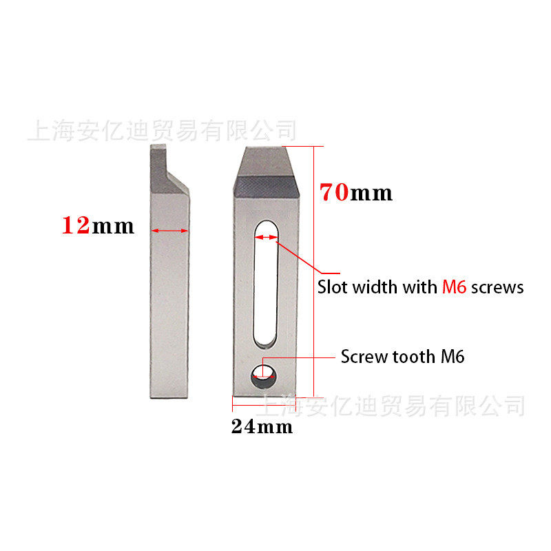 线切割压板慢走丝不锈钢治具小压板工装夹具押板慢走丝压板托板M8