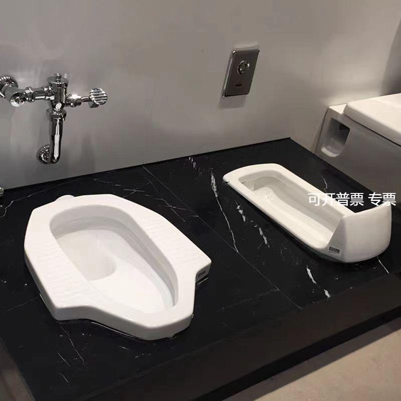 TOTΟ蹲便器CW8RB/CW7RB挡板工程大便器家用水箱便池感应蹲坑