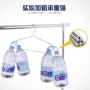 真304不锈钢衣架加厚实心衣架家用晾衣架晒衣架304衣架成人挂衣架