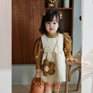 小沐装套装2023新款小女孩洋气两件套裙女宝网红炸街套装