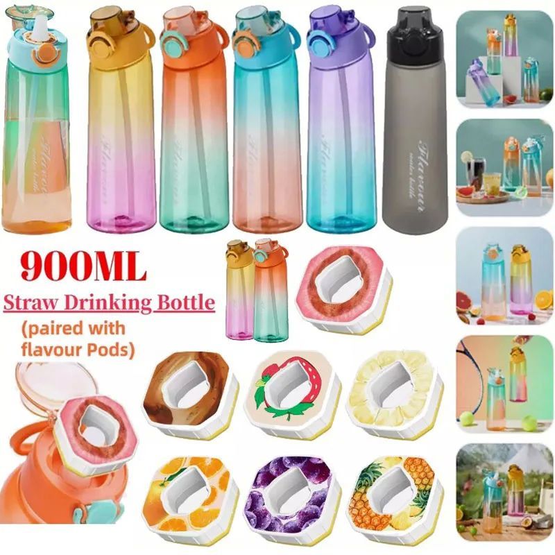 Flavored Water Bottle 900ML Sports Alr Up Drinking Bottle 5