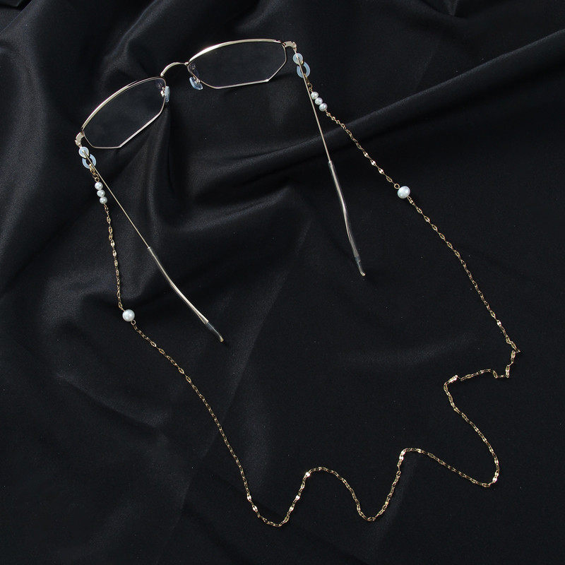 淡水珍珠不锈钢口罩链条老花镜眼镜链女挂脖挂绳防滑防丢耳机链子,ZIPPO/瑞士军刀/眼镜,眼镜链,淘宝优惠券,粉丝福利购,淘宝优惠卷