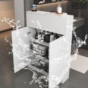 czO玄关隔断边柜卫生间干区半墙隔断柜屏风干湿分离浴室边柜侧柜