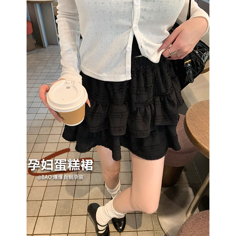 孕妇装白夏春季新款外穿可调节芭蕾风甜美蓬蓬蛋糕
