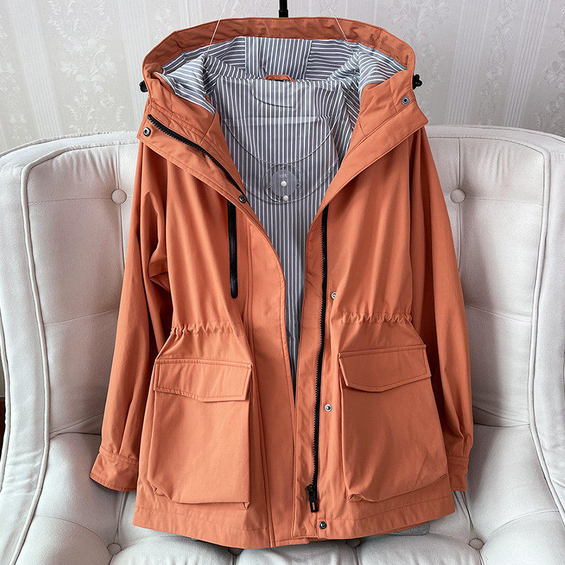 2023早春！颜色美面料挺括 户外防水防风衣连帽中长女风衣,户外/登山/野营/旅行用品,冲锋衣,淘宝优惠券,粉丝福利购,淘宝优惠卷