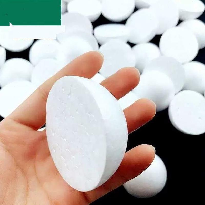 白色泡沫小实心材料泡沫球手工幼儿园美工美术圆球星球球模型半圆