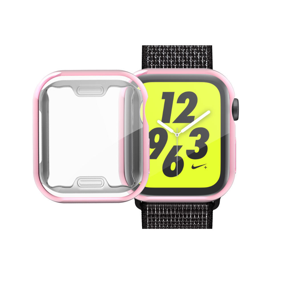 适用苹果手表保护壳iwatch表壳apple watch电镀TPU防摔6代全包套