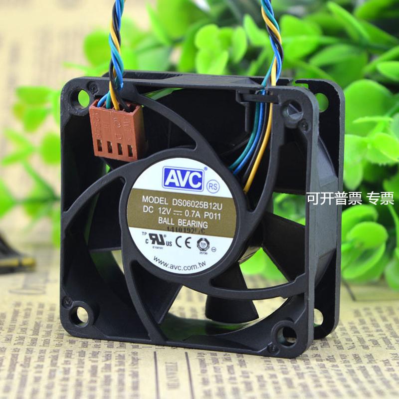 AVC 6025 12V 0.7A DS06025B12U P021 4线散热风扇双滚珠
