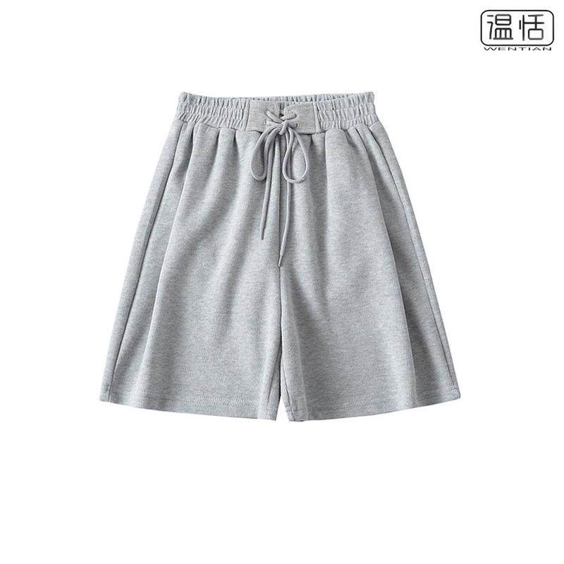 【包邮】甜辣妹阔腿五分裤女系带设计感休闲百搭运动直筒,女装/女士精品,休闲裤,淘宝优惠券,粉丝福利购,淘宝优惠卷