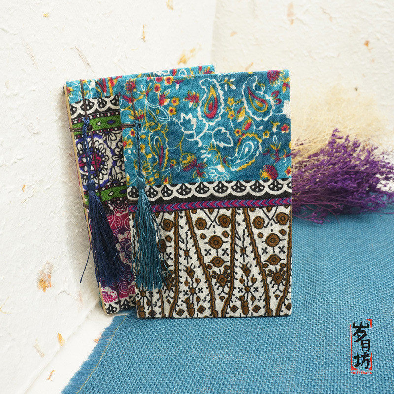 岁月坊复古手工线装布面本 中国风田园系列布艺本小号 花蔷,文具电教/文化用品/商务用品,手帐/日程本/计划本,淘宝优惠券,粉丝福利购,淘宝优惠卷