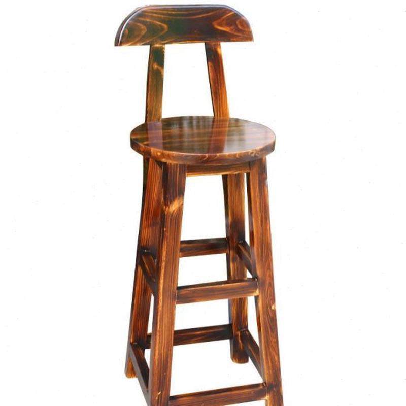 碳化实木吧台凳户外脚凳酒吧家用吧台椅前台椅靠背餐椅脚椅,商业/办公家具,酒吧凳,淘宝优惠券,粉丝福利购,淘宝优惠卷