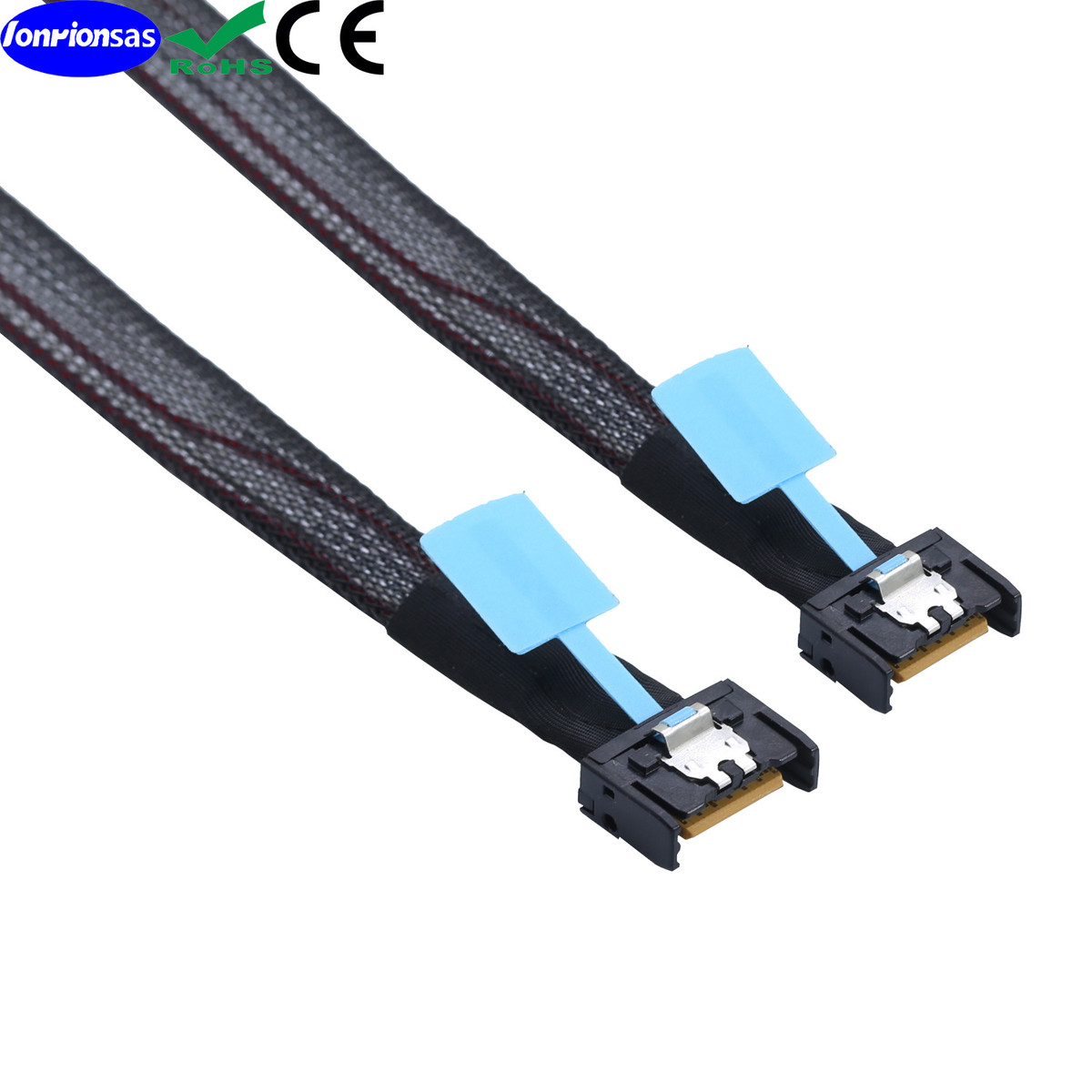 Gen5 PCIE MCIO Slimline SFF-8654 4i转MCIO 4i服务器数据连接线