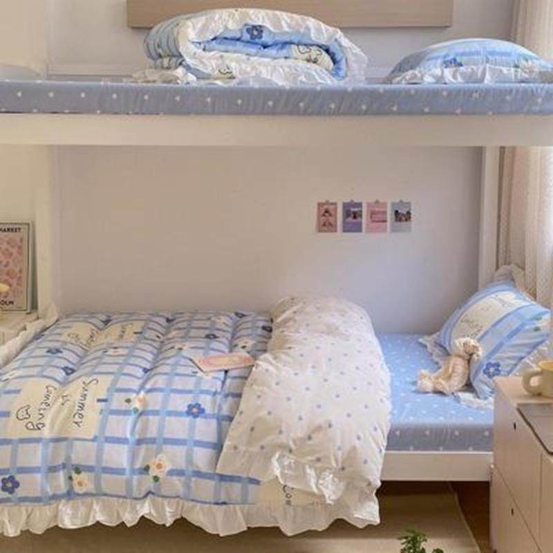 纯棉女生宿舍大学生单人上下铺0.9床笠1米床上三件套生四件套,床上用品,床品套件/四件套/多件套,淘宝优惠券,粉丝福利购,淘宝优惠卷