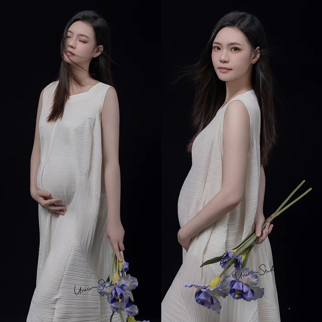 影楼新款孕妇拍照服装小清新甜美孕妈咪慵懒风居家拍高级服装
