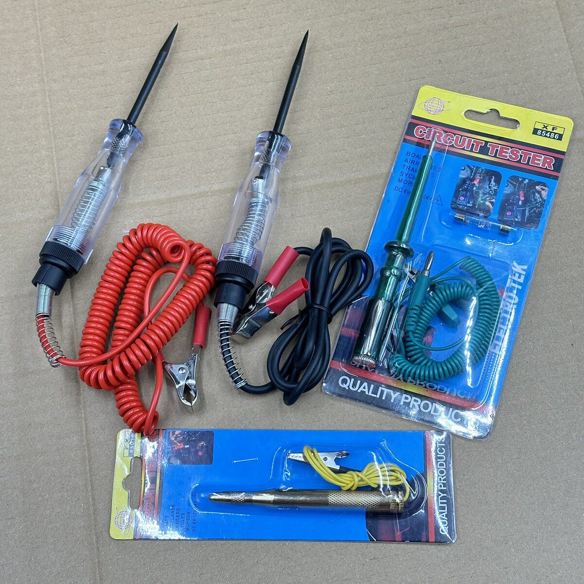 汽车试灯电笔12v24v线路检测验电多功能车用电工专用维修数显LED