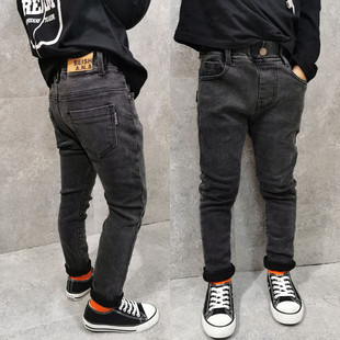 2025秋冬季新款男童小脚子加绒宝宝铅笔裤厚儿童长裤潮