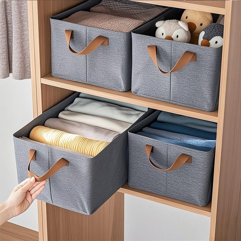 收纳盒家用抽屉式衣柜整理箱衣物布艺分层神器折叠储物筐,收纳整理,收纳筐,淘宝优惠券,粉丝福利购,淘宝优惠卷