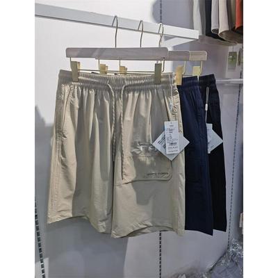 轻系8703-1夏男速冰速干工装多口袋五分沙滩裤薄款休闲